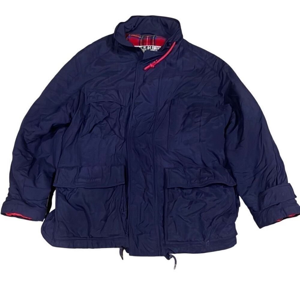 Gap Classic Retro Men’s or Women’s Small 1994 Oversized Navy Blue with Red Plaid